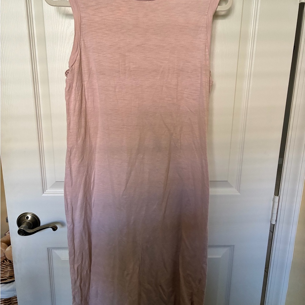 Sleeveless Pink Ombre Maxi Dress